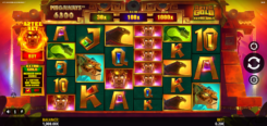 Aztec Gold Extra Gold Megaways slot game reel