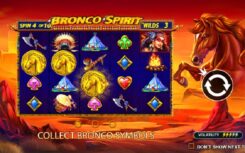 Bronco Spirit slot game first screen
