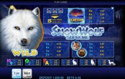 Snow Wolf Supreme slot game symbols