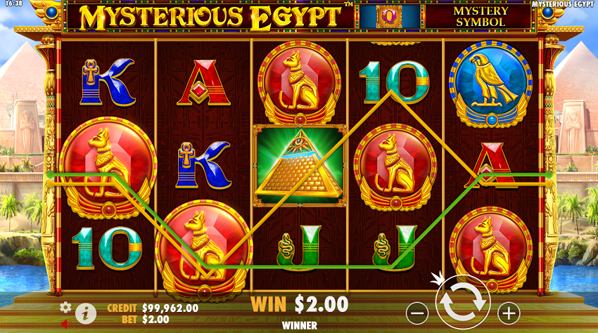 Mysterious Egypt slot game won
